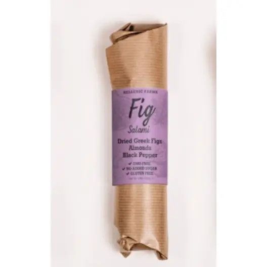 Plant-Based Fig Salami with Almonds &amp; Black Pepper