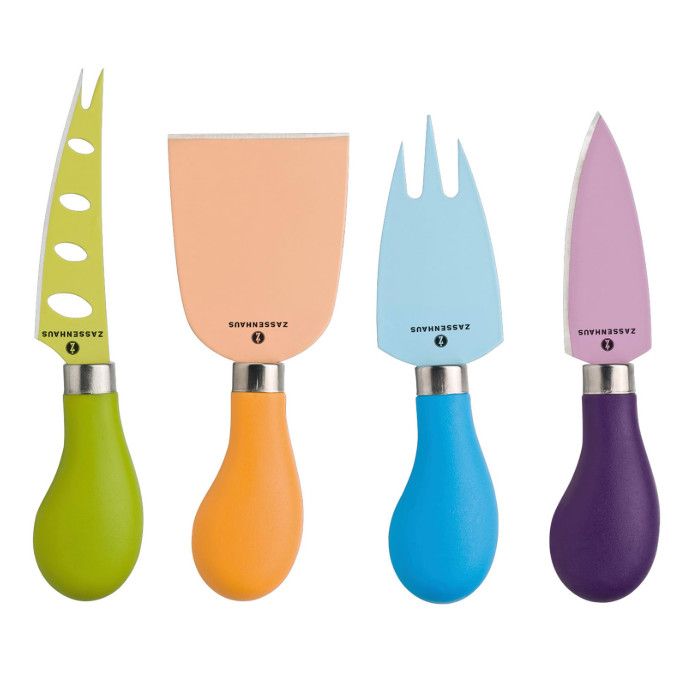 Easy Cut Cheese Knife Set, 4 pcs., 4.5" L