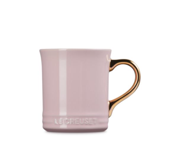 Vancouver Mug Gold Handle 14Oz Chiffon Pink  | Le Creuset