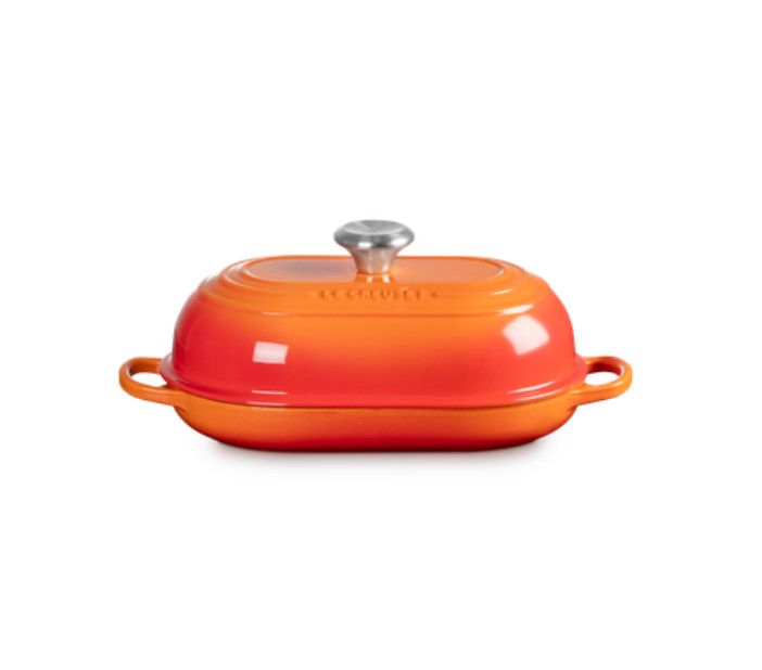 Signature Oval Bread Oven 11.5 In Flame Signature Ss Knob  | Le Creuset