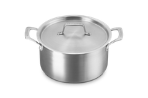 Essential Stainless Steel Deep Round Stockpot Ss Lid 6.25 Qt  | Le Creuset