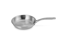 Essential Stainless Steel Shallow Round Fry Pan 8 In  | Le Creuset