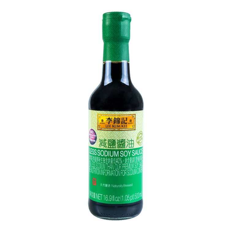 Lee Kum Kee Less Sodium Reduced Seasoning Soy Sauce, 16.9 fl oz