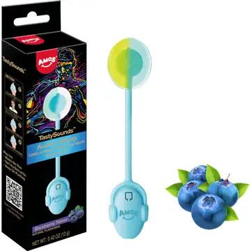 Amos Tasty Sounds Audio Lollipop Blueberry Flavor