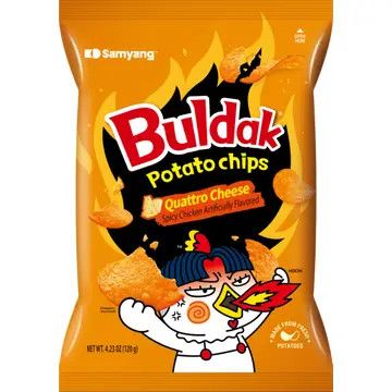 Samyang Buldak Potato Chips Quattro Cheese