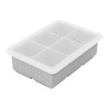 King Cube Ice Tray with Lid, Oyster Gray