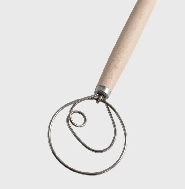 Large Danish Dough Whisk for Bread Mixing