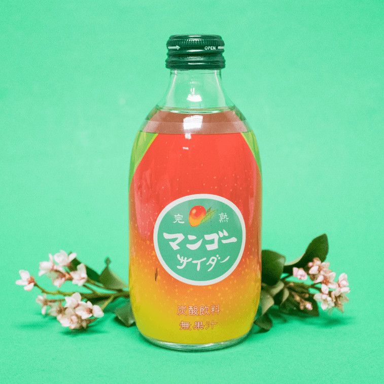 Mango Cider, Fruit Soft Drink, Carbonated Drink, 10.14 fl oz