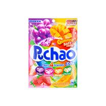 PUCHAO Soft Jelly Gummy Candy Grape+Strawberry+Mango+Melon 3.53 oz