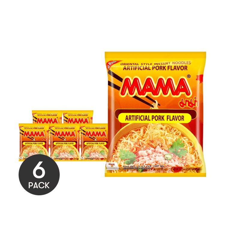 Authentic Thai-Style Instant Noodles Artificial Pork Flavor 3.17 oz