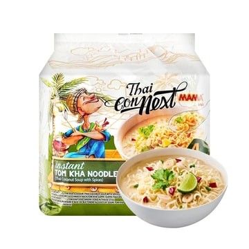 Thai Connext Instant Tom Kha Noodles - Thai Coconut Soup with Spices, Single Pack