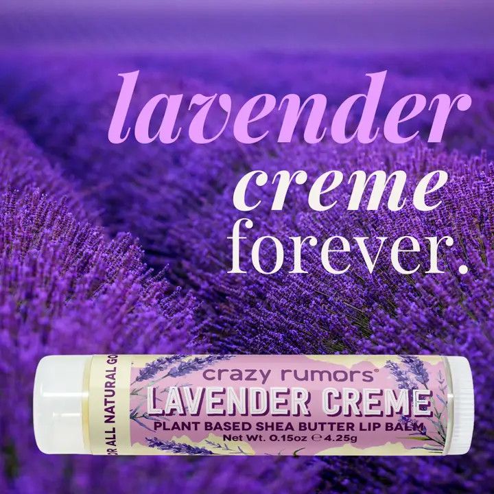All Natural, Vegan Lavender Creme Lip Balm