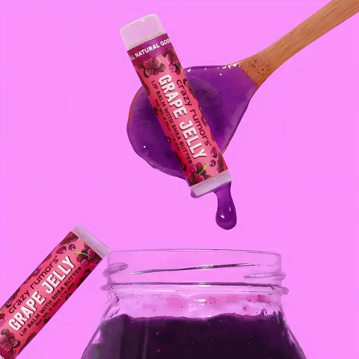 All Natural, Vegan Grape Jelly Lip Balm
