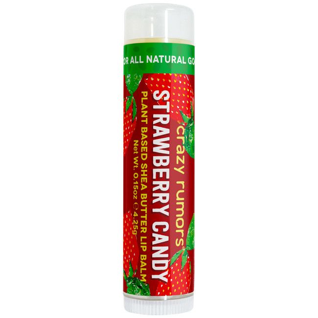 All Natural, Vegan Strawberry Candy  Lip Balm