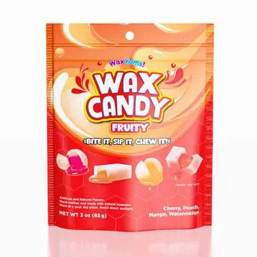 WaxYums! Chewy Gushing Fruity Wax Candy Bag 2.9oz