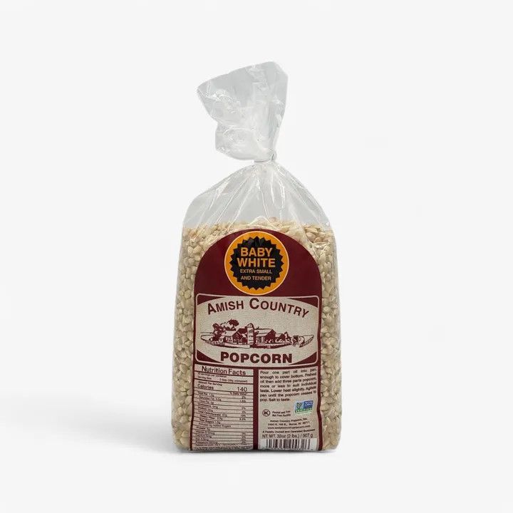 2lb Bag of Baby White Popcorn