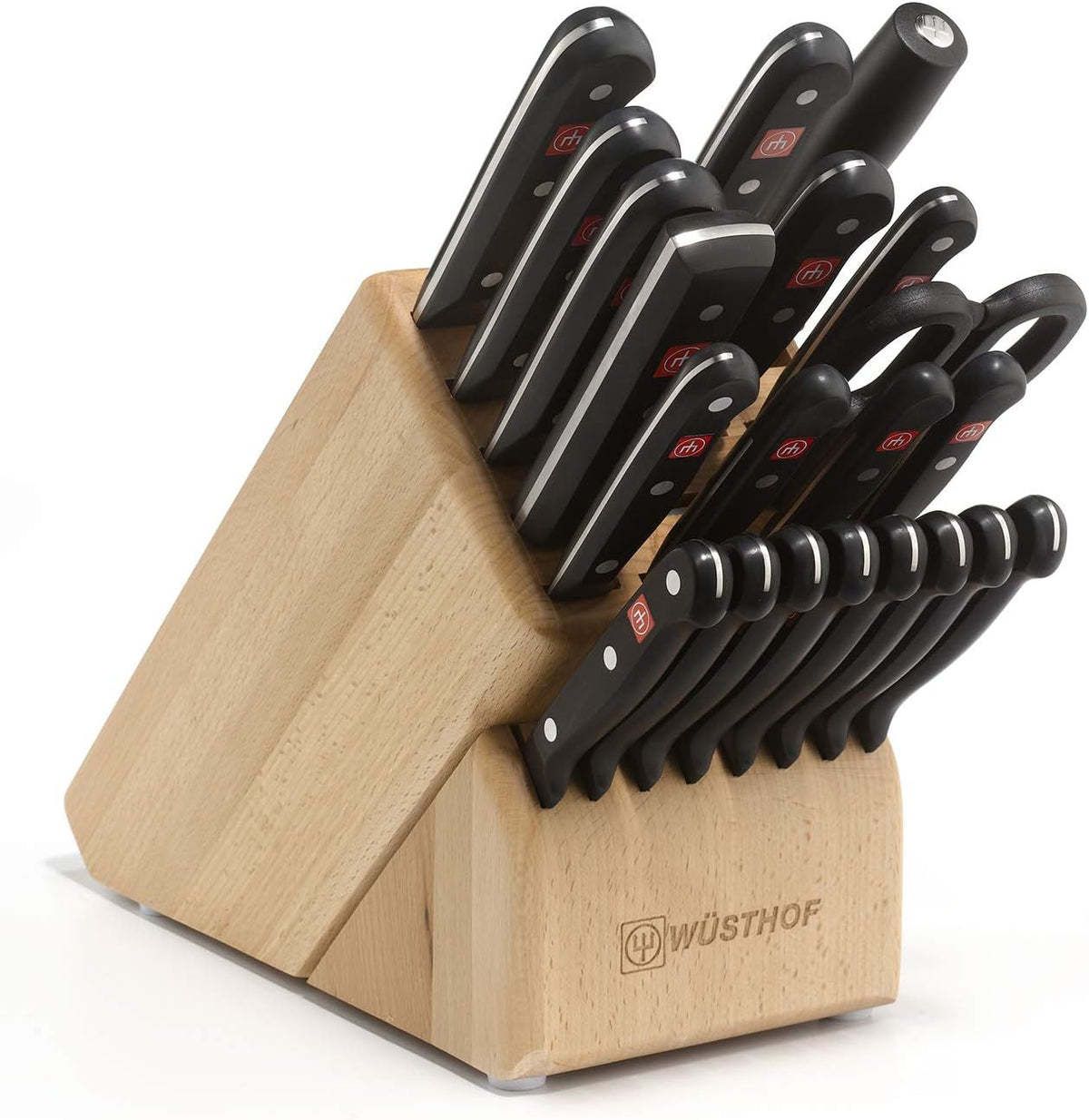 23pc Knife Block Set, 22-Slot Natural - Gourmet | Wusthof