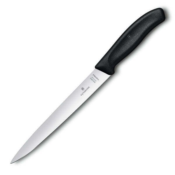 Fillet, Forged, 8" Straight, Flexible Blade Black | Victorinox