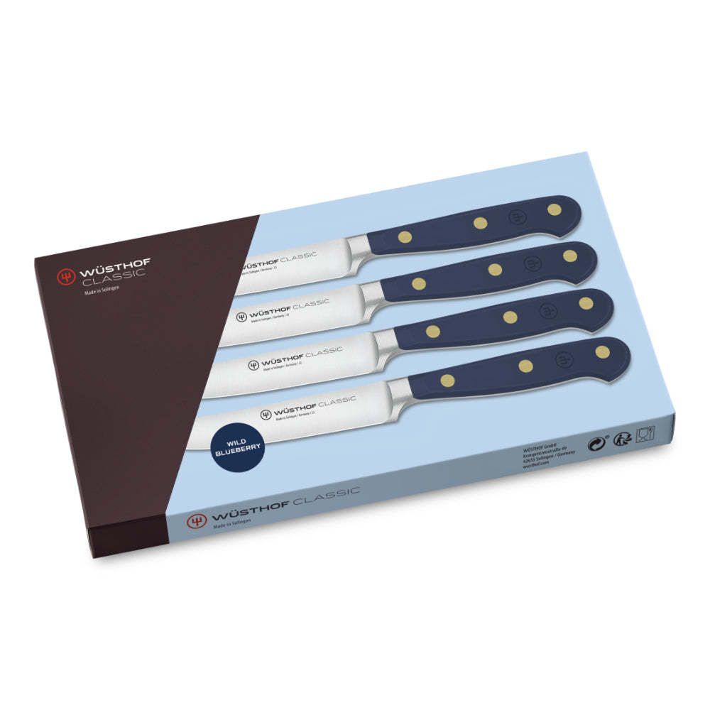Four Piece Steak Knife Set - Classic Wild Blueberry | Wusthof
