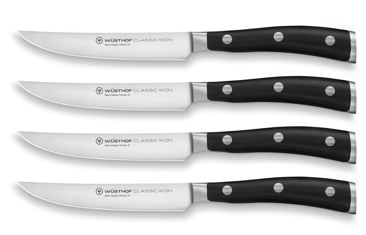 Four Piece Steak Knife Set - Classic Ikon | Wusthof