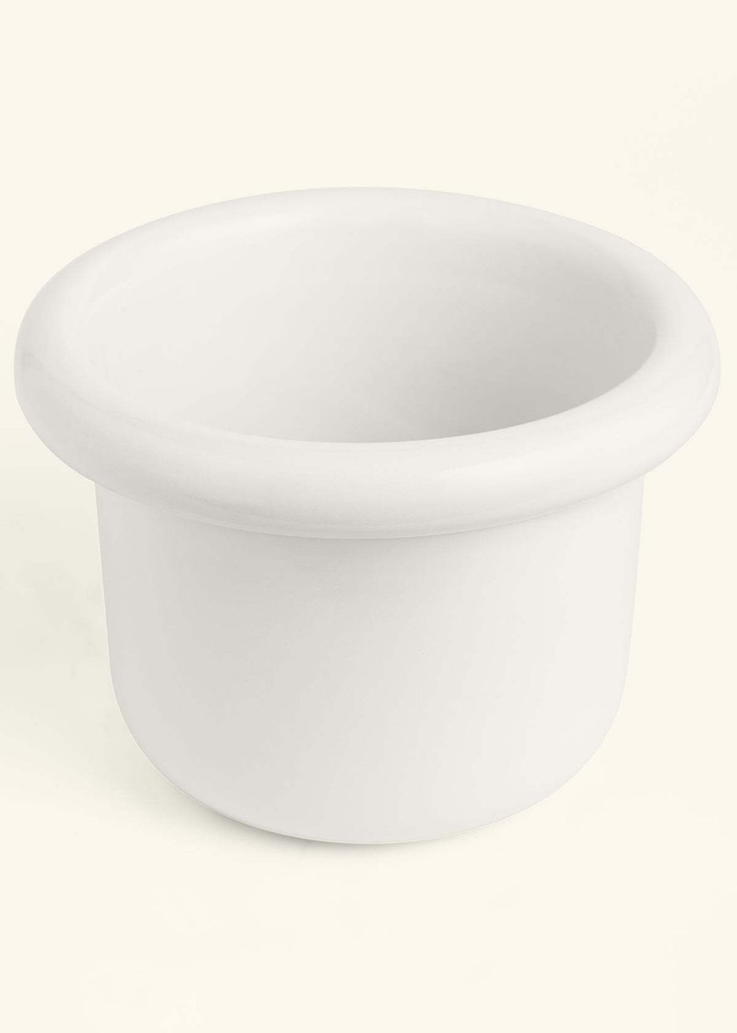 XL (10" Fat Lip Planter in Polar White | Rooted