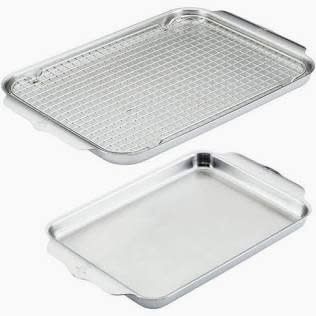 3pc OvenBond Set includes: 1/each Half &amp; Quarter Sheet Pans,  and Baking Rack for Half Sheet Pan - Provisions Ovenbond | Hestan