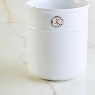 Porcelain Bain Marie, Large  6.25" X 5.75" x 7.0" - Provisions Stainless Steel Chef's Tools | Hestan