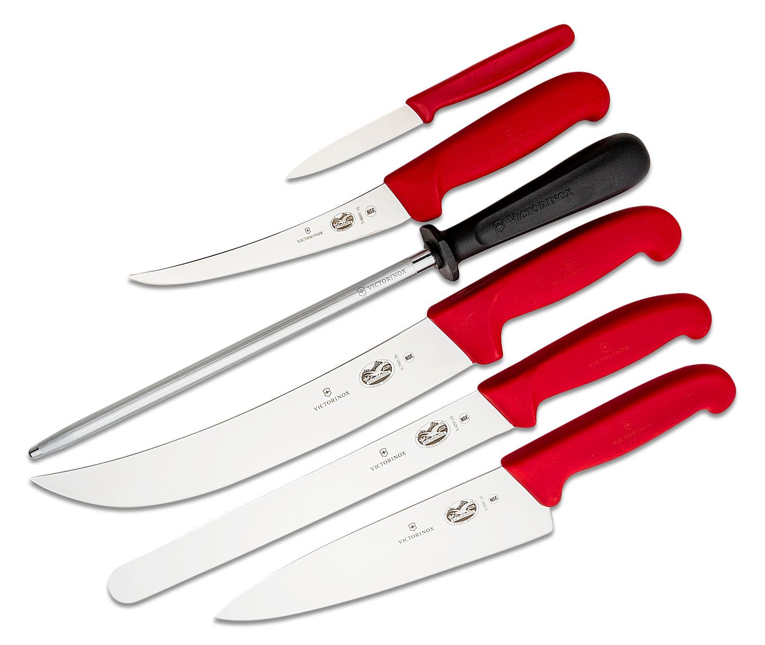 Master 7-Piece Competition BBQ Set, red handles | Victorinox
