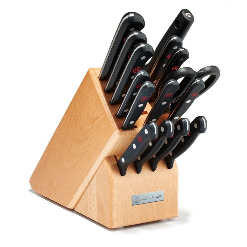 16pc Knife Block Set, 15-Slot Natural - Gourmet | Wusthof
