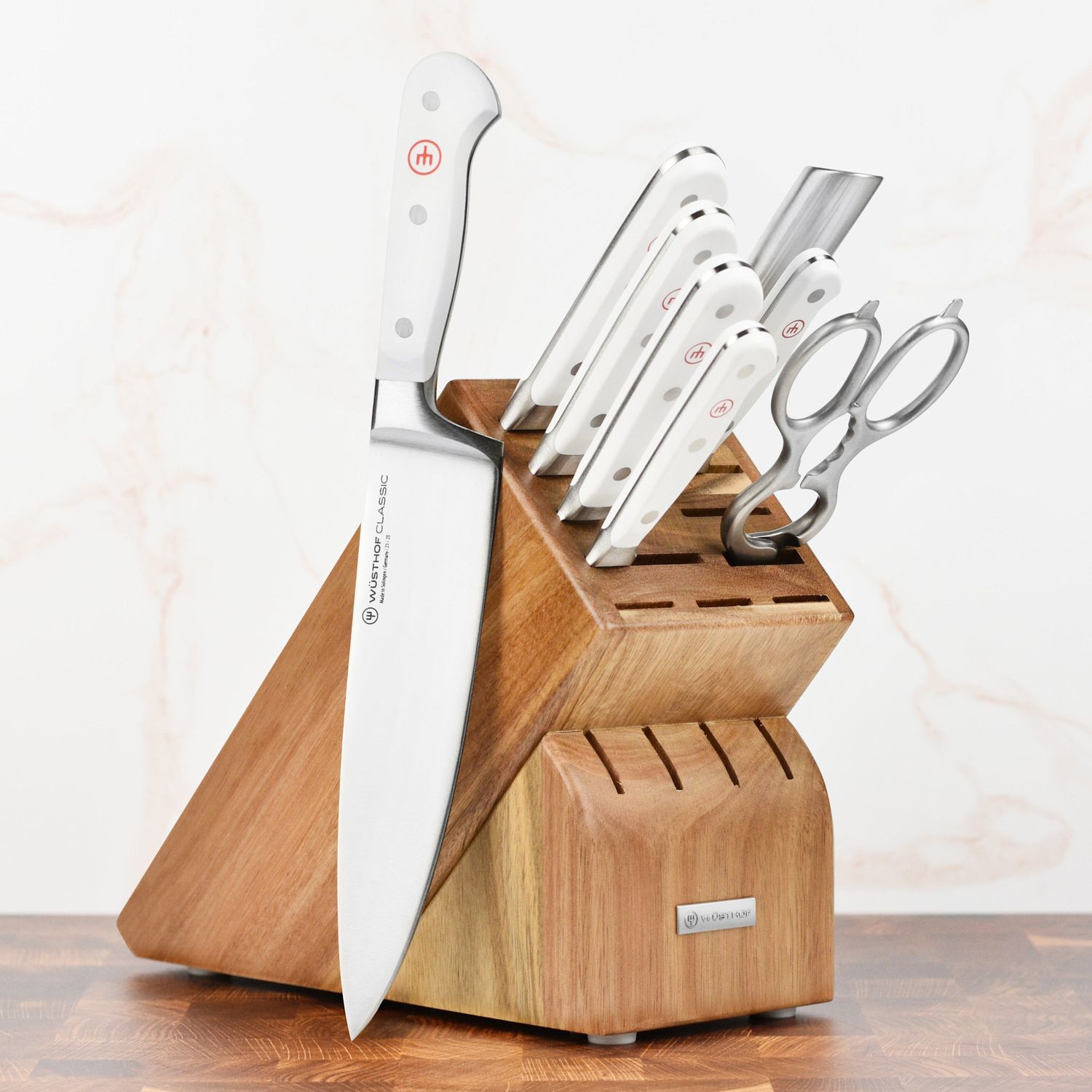 Nine Piece Knife Block Set - Classic White | Wusthof