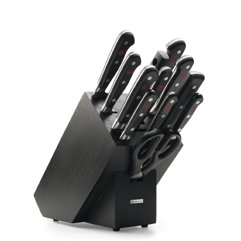 Thirteen Piece Block Set, Black Ash Wood - Classic | Wusthof