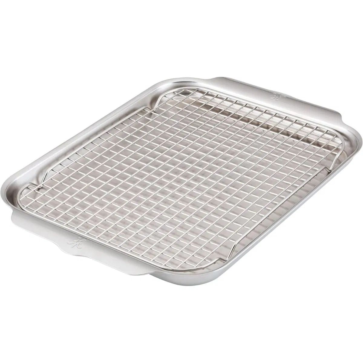 2pc OvenBond Eighth Sheet Pan Set: Eighth Sheet Pans w/Baking Rack - Provisions Ovenbond | Hestan