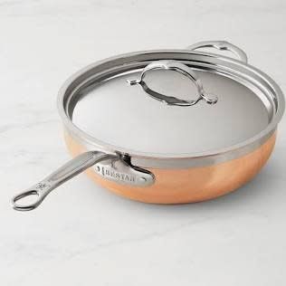 5.0qt Covered Essential Pan w/helper handle (28cm) - Copperbond | Hestan
