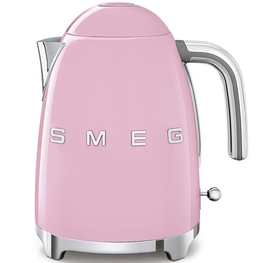 50's Retro Style Aesthetic 7 Cup Kettle Pink | SMEG