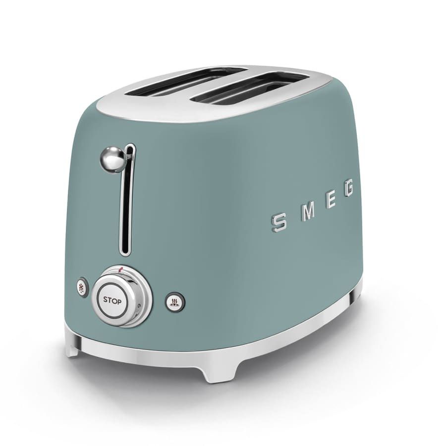50's Retro Style Aesthetic 2 Slice Toaster Jade | SMEG