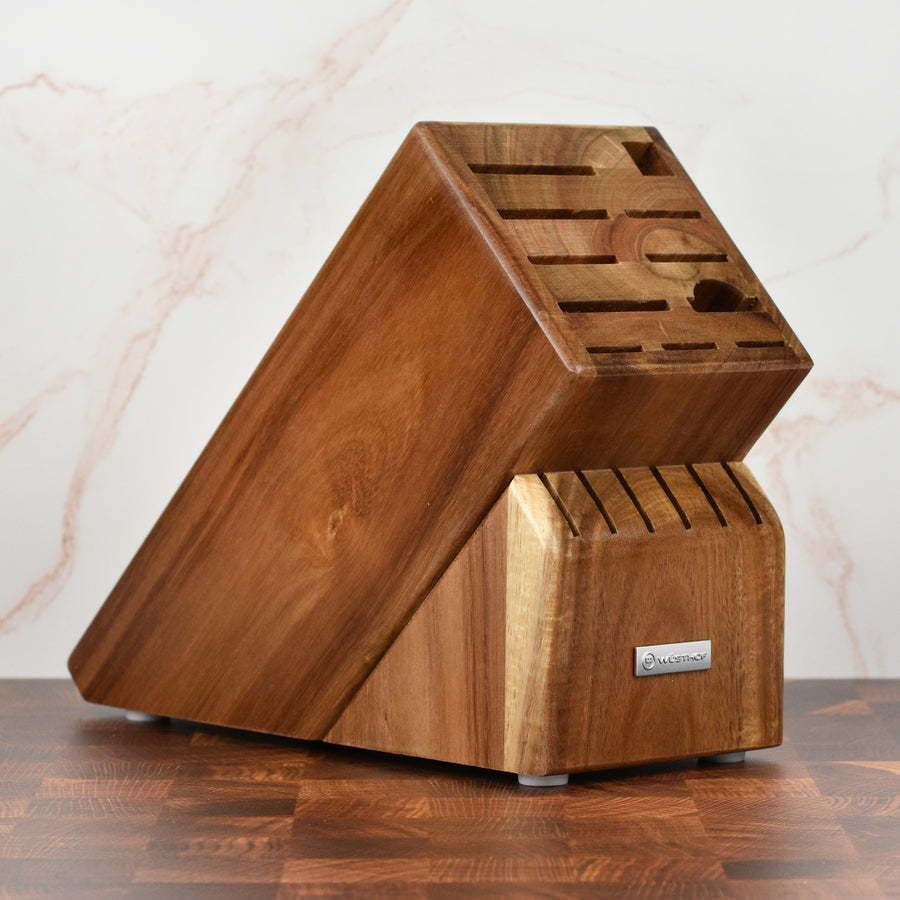 17-Slot Block, Acacia - Knife Storage | Wusthof