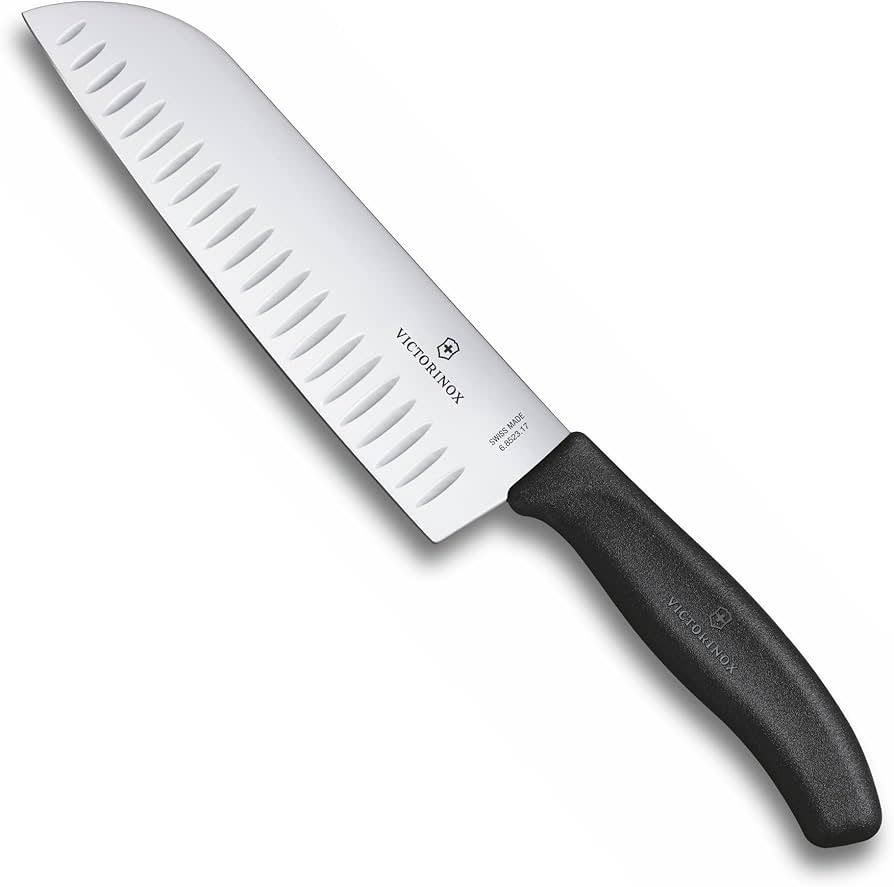 Santoku, Forged, 7" Blade Black | Victorinox