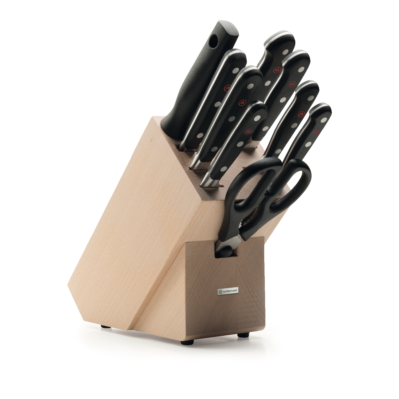 Ten Piece Block Set Beech Wood - Classic | Wusthof
