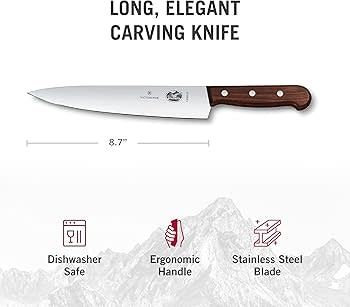 Carving, Forged, 8" Straight Blade Wood | Victorinox