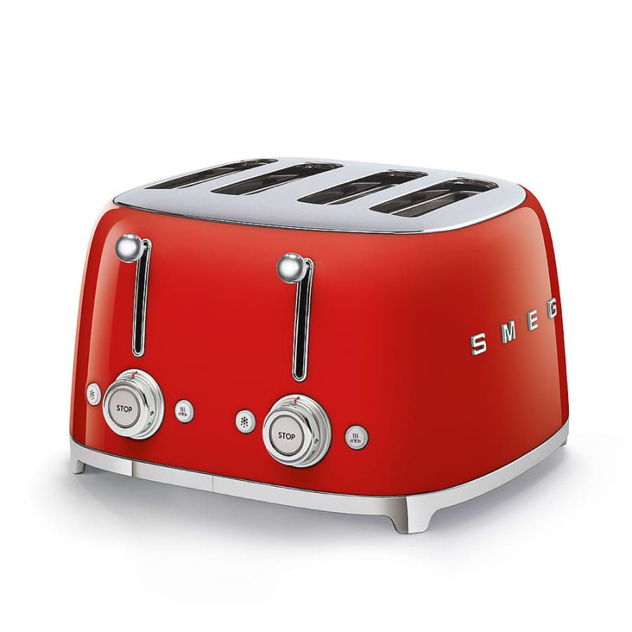 50's Retro Style 4x4 Toaster Red | SMEG