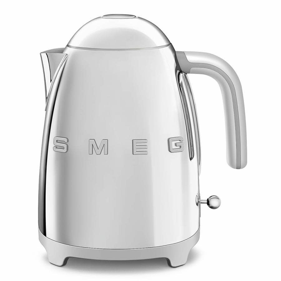 50's Retro Style Aesthetic 7 Cup Kettle Chrome | SMEG