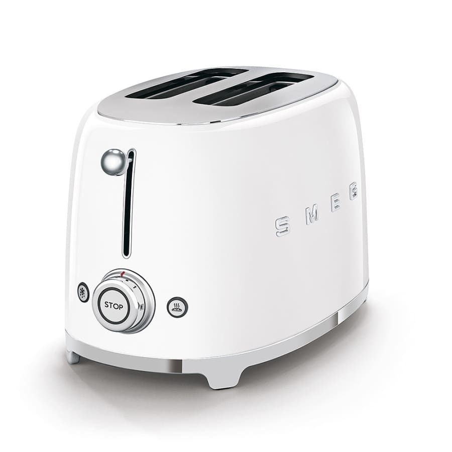50's Retro Style Aesthetic 2 Slice Toaster White | SMEG