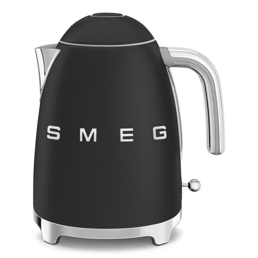 50's Retro Style Aesthetic 7 Cup Kettle Matte Black | SMEG