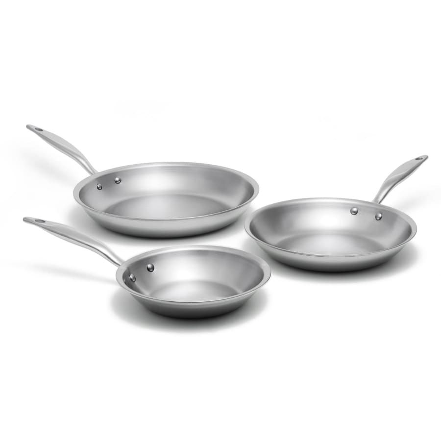 3 Piece Titanium Series Fry Pan Set | Heritage Steel