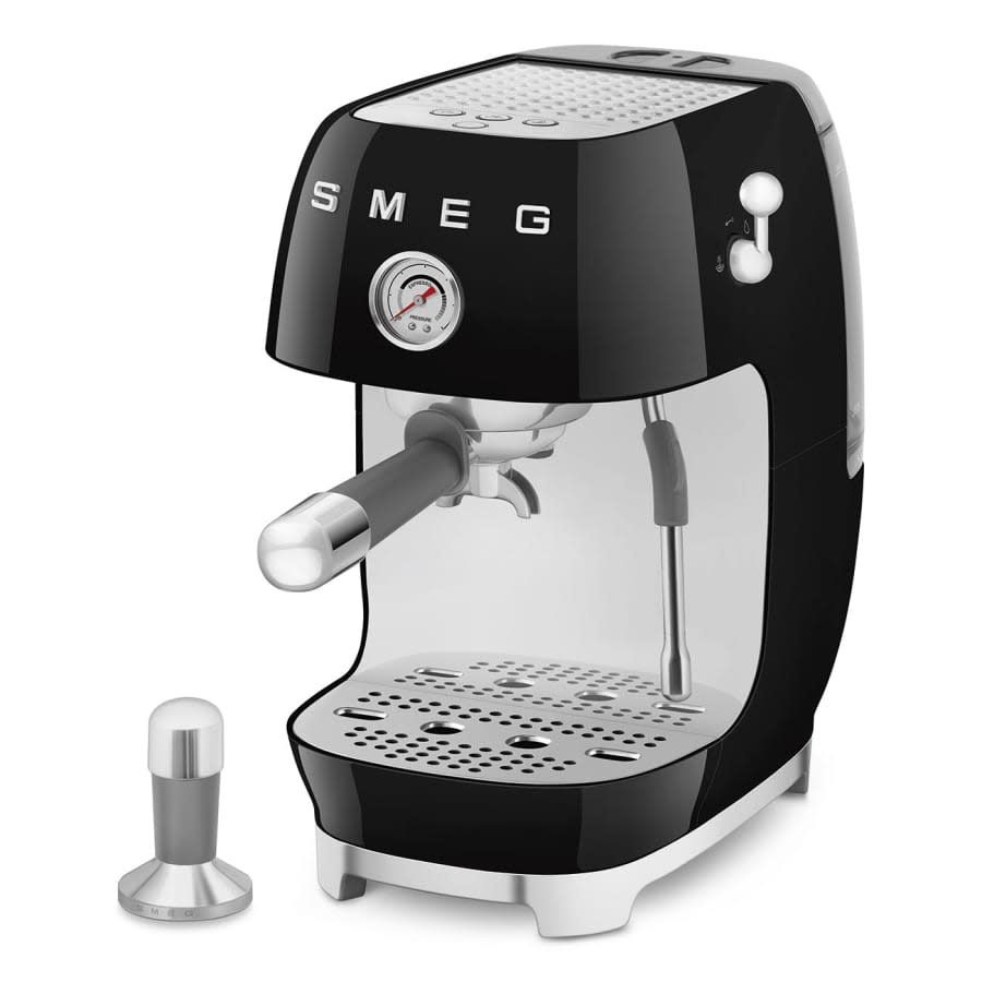 50's Retro Line Espresso &amp; Cold Brew Coffee Machine Black | SMEG