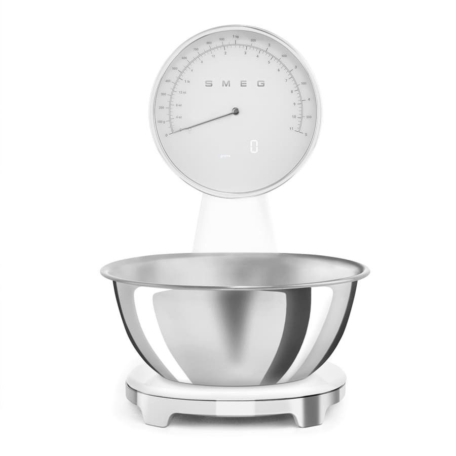 50's Retro Style Aesthetic Kitchen Scale White | SMEG