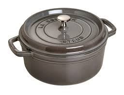 9-qt Round Dutch Oven - Graphite Grey | Staub
