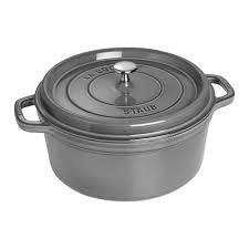 7-qt Round Dutch Oven - Graphite Grey | Staub