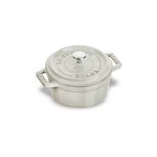 0.25-qt Mini Round Dutch Oven - White Truffle | Staub