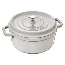 7-qt Round Dutch Oven - White Truffle | Staub